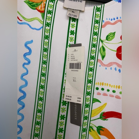 Anthropologie Maeve Sleeveless fruit Mini Shift Dress SIZE XL NWT - Picture 4 of 10